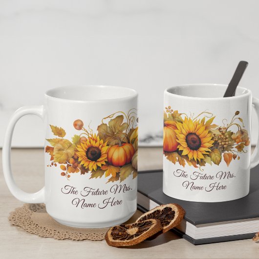 Schattigee pompoenen gepersonaliseerde Herfst Koffiemok