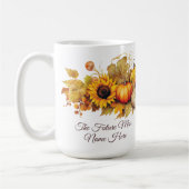 Schattigee pompoenen gepersonaliseerde Herfst Koffiemok (Links)