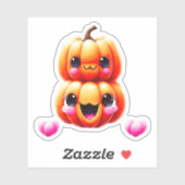 Schattigee pompoenen | Halloween Sticker (Vel)