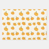 Schattigee pompoenen Herfst Oogst Inpakpapier Vel (Voorkant)