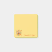 Schattigee pompoenfee in herfstkrans post-it® notes (Voorkant)