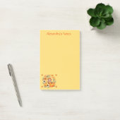 Schattigee pompoenfee in herfstkrans post-it® notes (Kantoor)