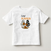 Schattigee pompoengeesten kinder shirts (Voorkant)