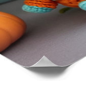 Schattigee pompoenpop haak: herfst Amigurumi paste Poster (Hoek)