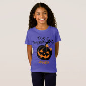 Schattigee pompoenprinses Halloween T-shirt (Voorkant volledig)
