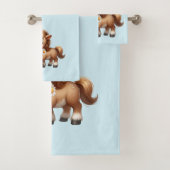 Schattigee Pony eet madeliefjes Bad Handdoek (Insitu)