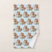 Schattigee Pony eet madeliefjes Bad Handdoek (Handdoek)