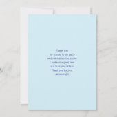 Schattigee Pony eet madeliefjes Bedankkaart (Achterkant)