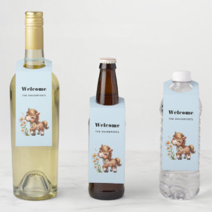 Schattigee Pony eet madeliefjes Flessenhanger