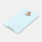 Schattigee Pony eet madeliefjes Post-it® Notes (Schuin)