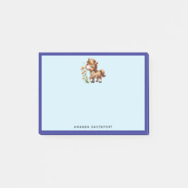 Schattigee Pony eet madeliefjes Post-it® Notes