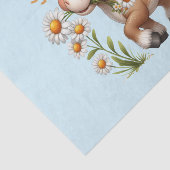 Schattigee Pony eet madeliefjes Tissuepapier (Detail)