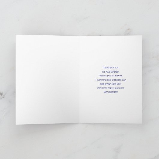 Schattigee Pony eet madeliefjes verjaardag Kaart (Binnen)