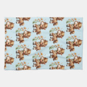 Schattigee Pony eet madeliefjespatroon Theedoek (Horizontaal)