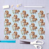 Schattigee Pony eet madeliefjespatroon Tissuepapier (Craft)