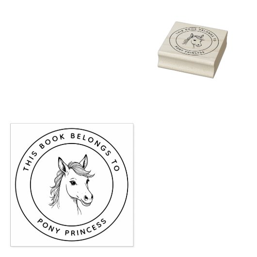Schattigee Pony Princess Dit boek hoort bij de naa Rubberstempel (Gestempeld)