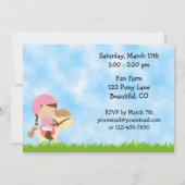 Schattigee Pony Rides en Pink Barn Horse Verjaarda Kaart (Achterkant)