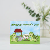 Schattigee pony's Happy St. Patrick's Day Horse Briefkaart (Staand voorkant)
