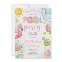 Schattigee Pool Party Verjaardag Bash