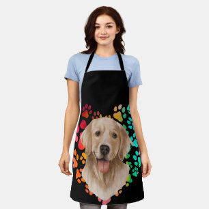 Schattigee poot Hart gouden Hond Puppy Huisdier Di Schort