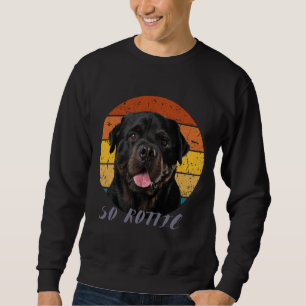 Schattigee poot Retro Hart Rottie Hondenhuisdieren Trui
