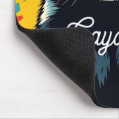 Schattigee Pop Art Badger gepersonaliseerd Muismat (Hoek)