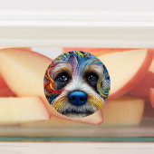 Schattigee Pop Art Terrier Labels (Aangebracht)
