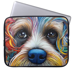 Schattigee Pop Art Terrier Laptop Sleeve