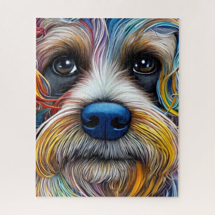 Schattigee Pop Art Terrier Legpuzzel