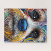 Schattigee Pop Art Terrier Legpuzzel (Horizontaal)
