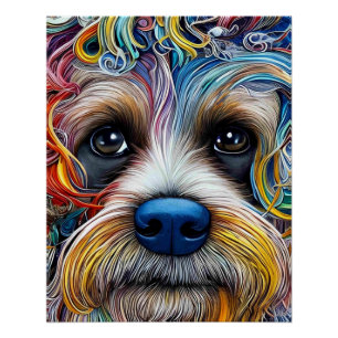 Schattigee Pop Art Terrier Perfect Poster