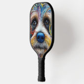 Schattigee Pop Art Terrier Pickleball Paddle (Links)