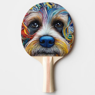 Schattigee Pop Art Terrier Tafeltennisbatje