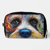 Schattigee Pop Art Terrier Toilettasje (Voorkant)
