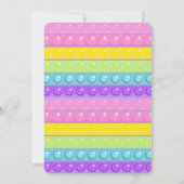 Schattigee Pop it Verjaardagsuitnodiging Kaart (Achterkant)