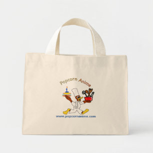 Schattigee Popcorn Anime Chef Ducky Kazoo Canvas t Mini Tote Bag