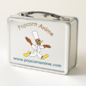 Schattigee Popcorn Anime Chef Ducky Kazoo Lunchbox (Achterkant)