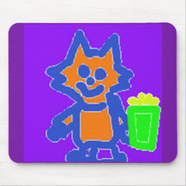 Schattigee Popcorn Kat Mousepad Muismat