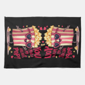 Schattigee Popcorn Valentijn Je maakt mijn hart Po Theedoek (Horizontaal)