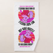 Schattigee POPEYE Mijn Side Hustle is het bouwen v Badhanddoek (Badhanddoek)