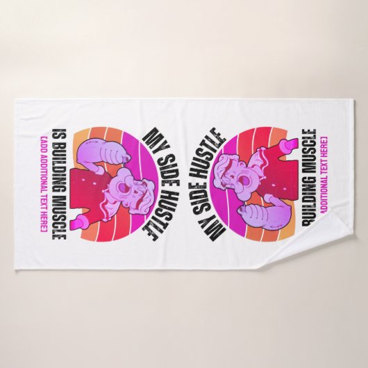 Schattigee POPEYE Mijn Side Hustle is het bouwen v Badhanddoek (Badhanddoek)