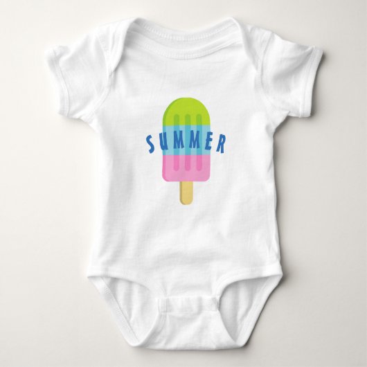 Schattigee Popsicle Custom baby bodysuit voor pasg (Voorkant)
