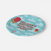 Schattigee Popsicle Kids Verjaardagspapier Borden Papieren Bordje (Gekanteld)