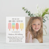 Schattigee Popsicle Summer Party voor kinderen Kaart (Staand voorkant)