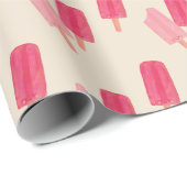 Schattigee Popsicle Vrienden Wrapping Paper Cadeaupapier (Rol Hoek)