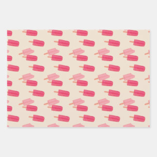 Schattigee Popsicle Wrapping Paper Flat Sheet Set 