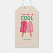 Schattigee Popsicles Summer Gift Label Cadeaulabel (Voorkant)