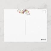 Schattigee porseleinen fee met groene kikker briefkaart (Achterkant)