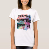 Schattigee positieve inspiratiewoordkunst t-shirt (Voorkant)
