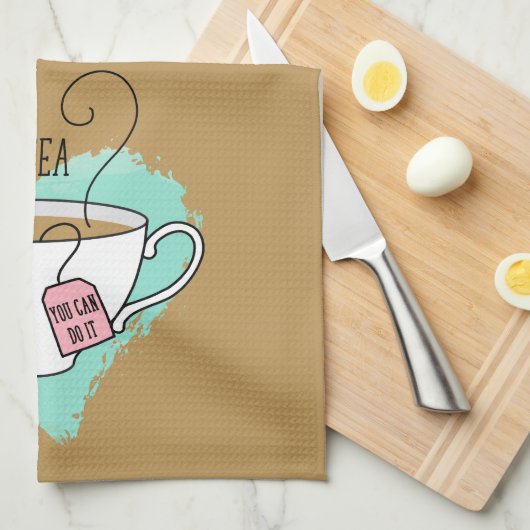 Schattigee Positivitea Gift voor Theeliefhebber Theedoek (Quarter Fold)